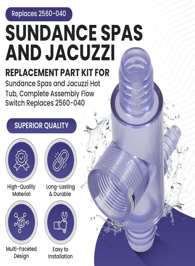 Sunluway 2560-040 Flow Switch Replacement Part Kit for Sundance Spas and Jacuzzi Hot Tub Flow Switch and Sweetwater Spas, Replace Part #Q-12DS-C2 - Image 2